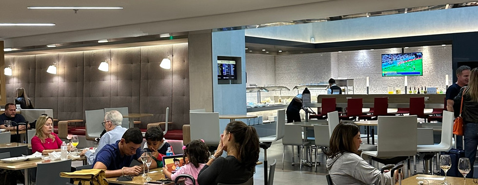 American Airlines Admirals Club Lounge at GRU Airport in São Paulo, Brazil