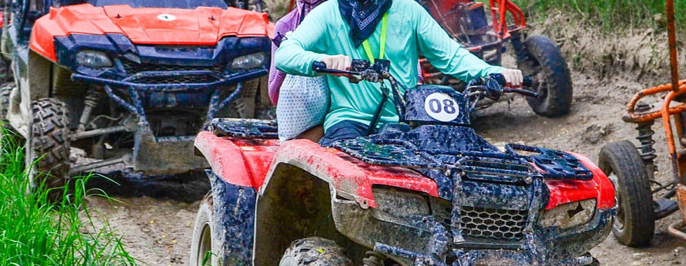 Riding an ATV in Punta Cana, Dominican Republic