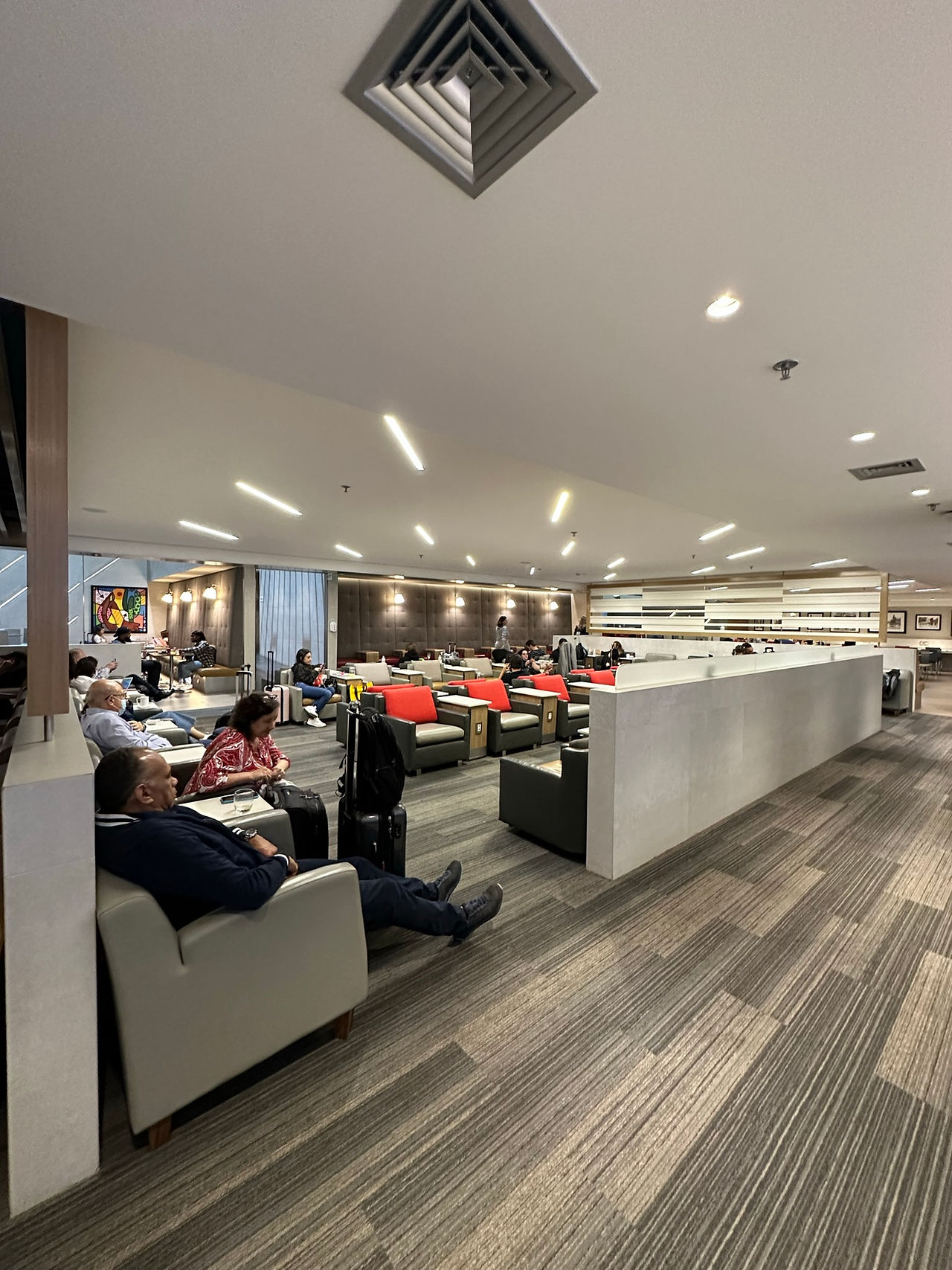 American Airlines Admirals Club Lounge at GRU Airport in São Paulo, Brazil
