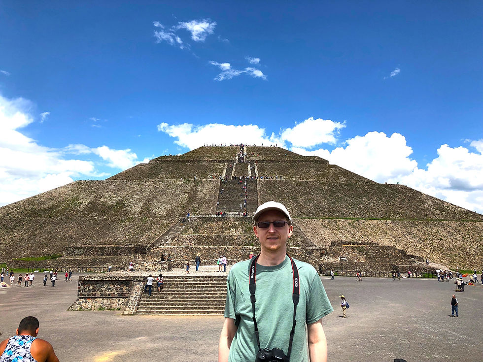 The Pyramid of the Sun at Teotihuacán, Mexico