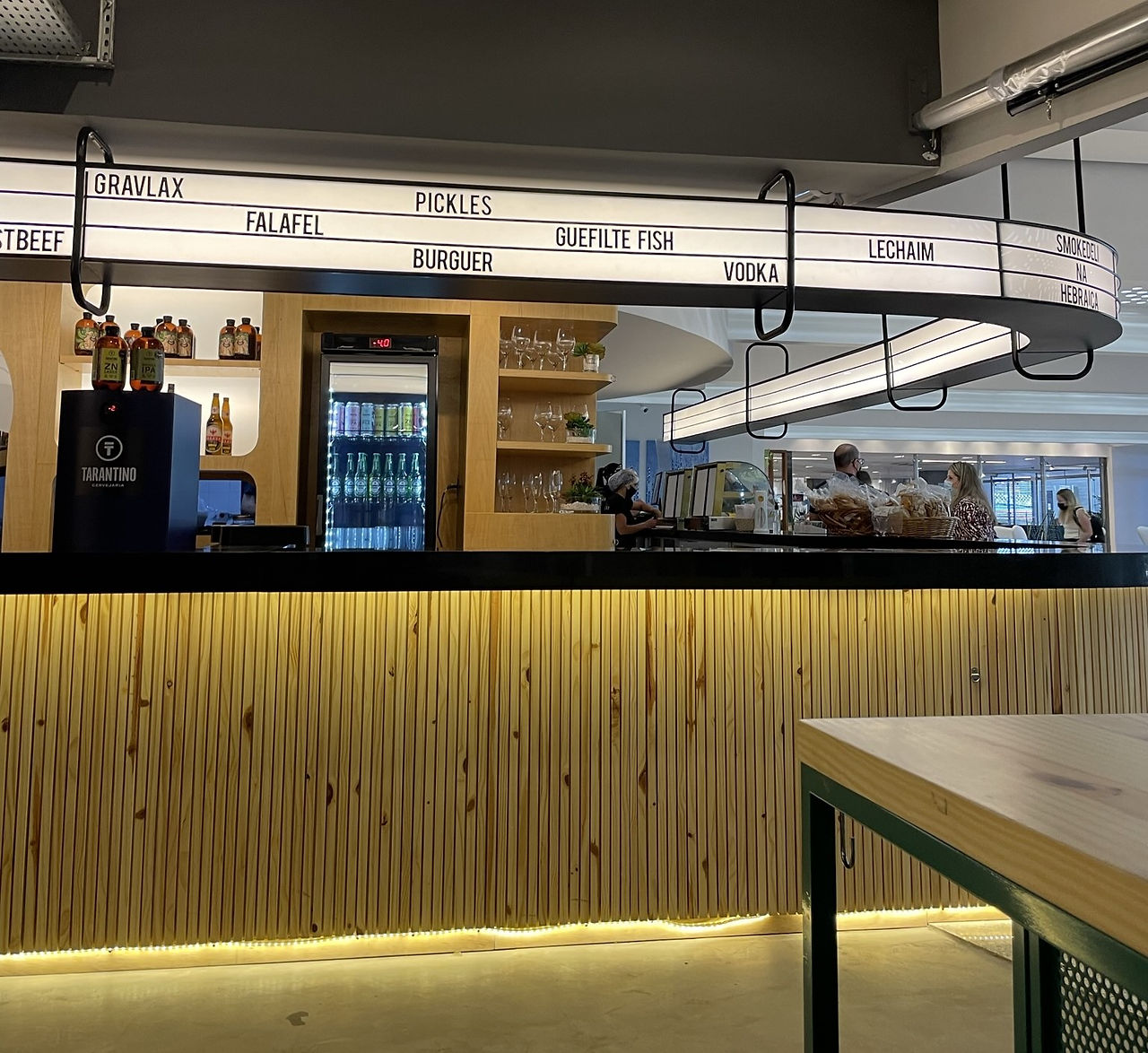 Smokedeli kosher restaurant at the Hebraica Jewish Club in São Paulo, Brazil