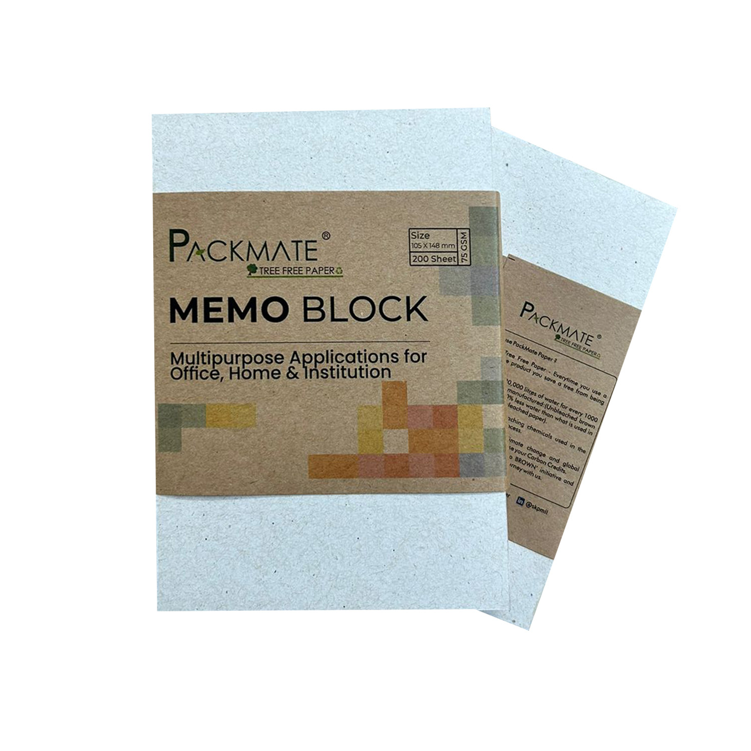 PackMate Memo Block - 200 Sheets ( Pack of 5)