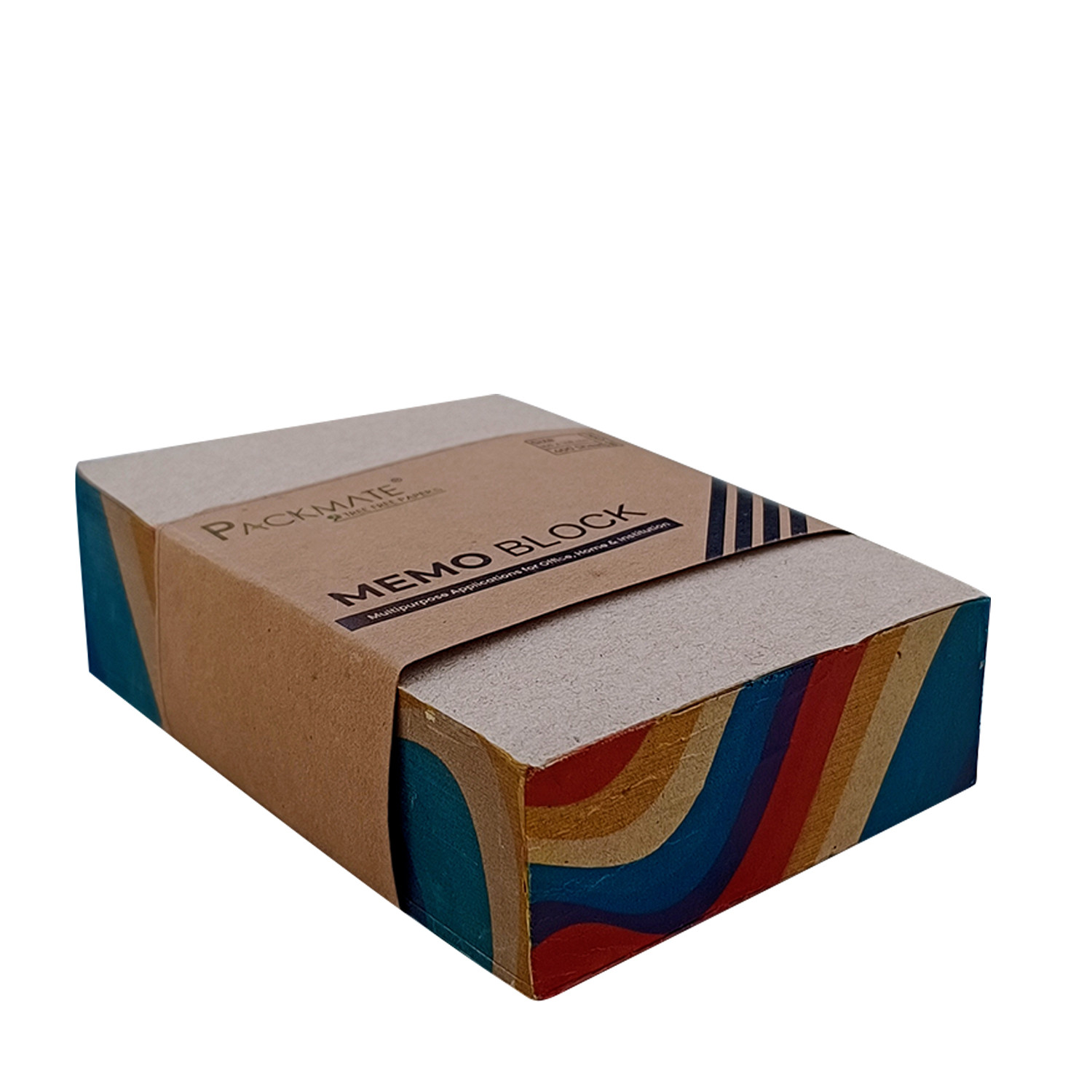 Packmate Memo Block with Coloured Edge Print - 400 Sheets (Pack of 1000)