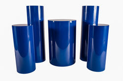 Royal Blue round pedestals