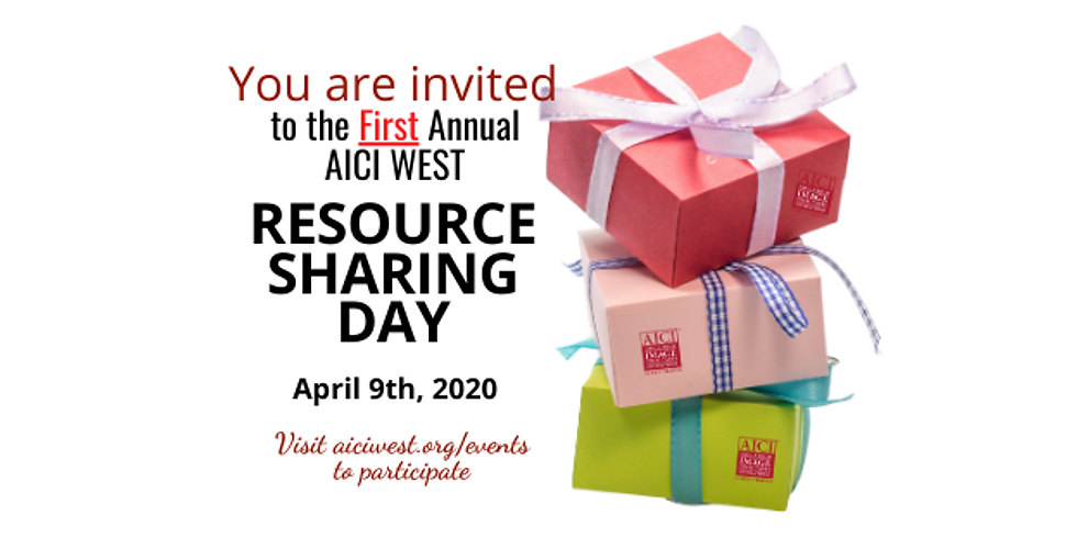 First Annual AICI WEST Resource Sharing Day