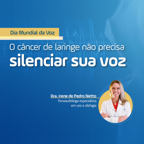 O câncer de laringe não precisa silenciar sua voz