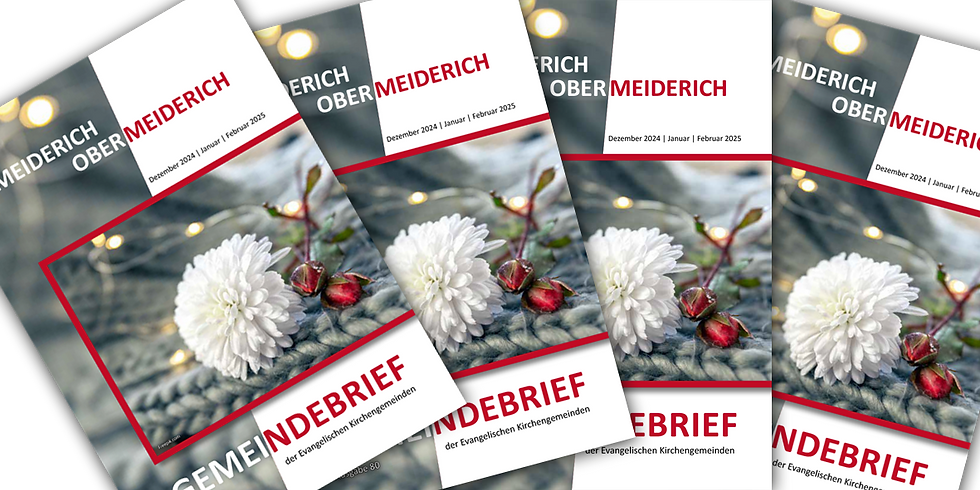 Der Gemeindebrief für Dezember, Januar und Februar ist da