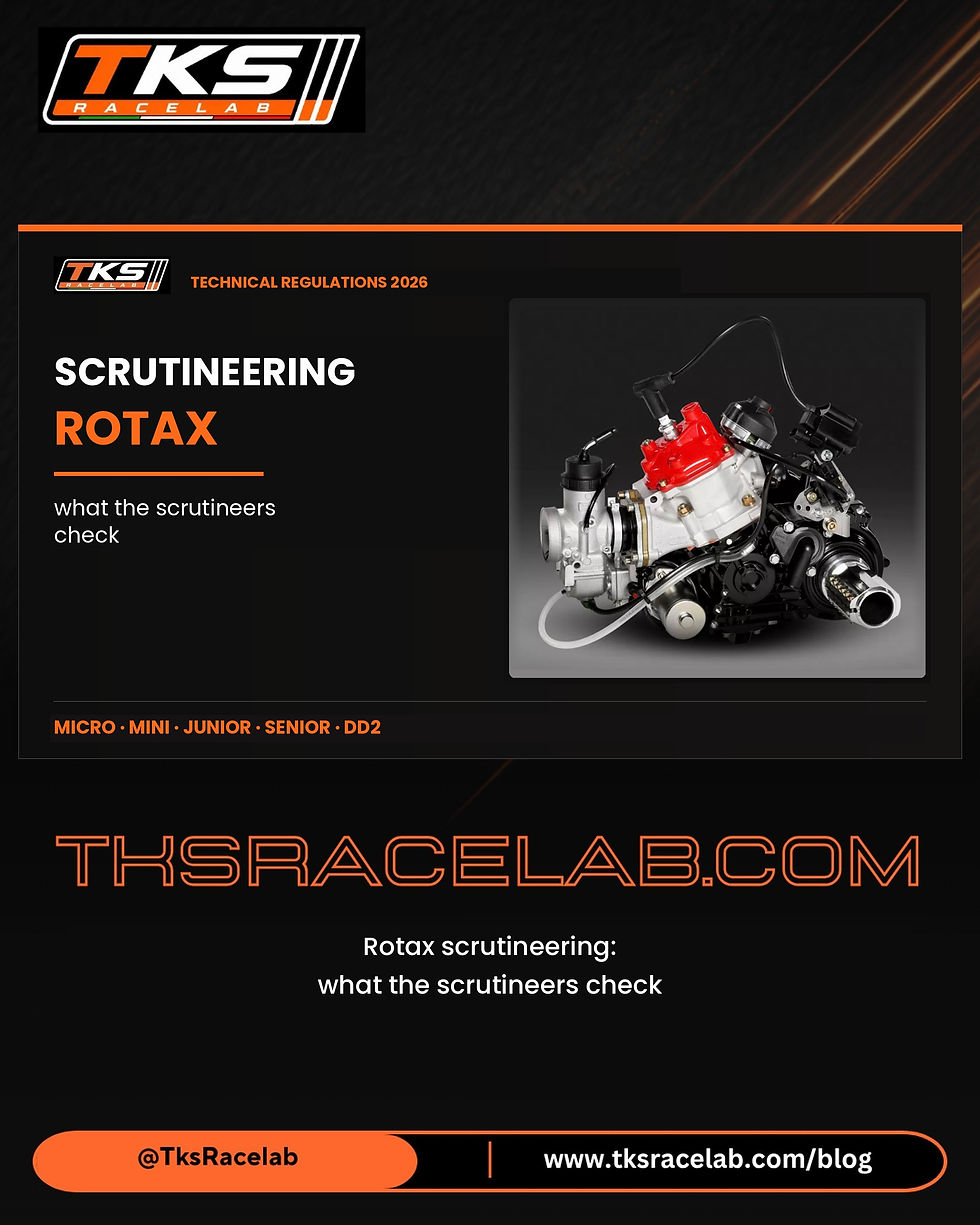 TKS RaceLab cover: Rotax technical scrutineering 2026, what the scrutineers check
