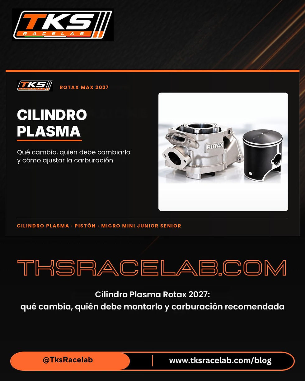 Portada TKS RaceLab: cilindro Plasma Rotax 2027 y nuevo pistón Rotax