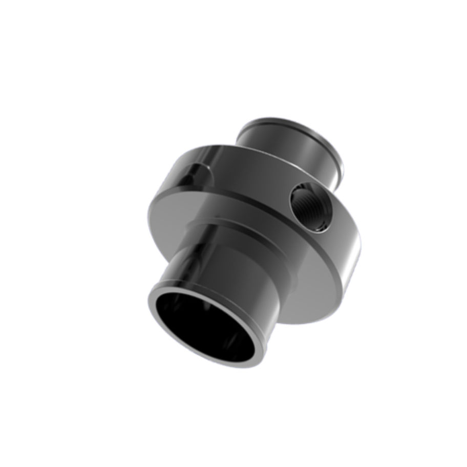 Adattatore Alfano in alluminio per tubo acqua radiatore con sede per sensore temperatura acqua NTC M10