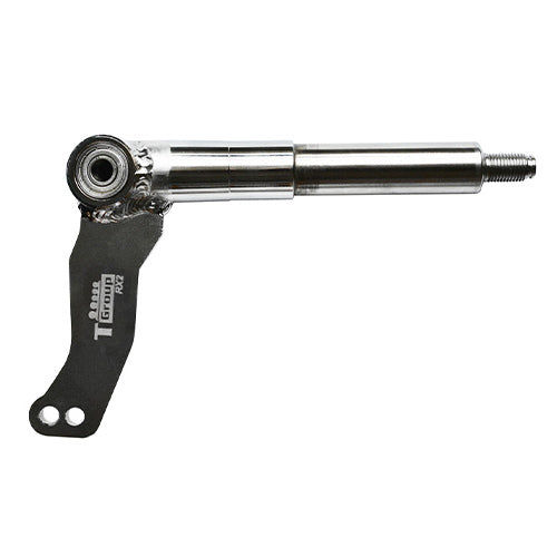 Fusello sterzo Maranello KF 10-25 RX2 completo, versione D, lato destro, con perno cromato a gradini e braccio sterzo nero To