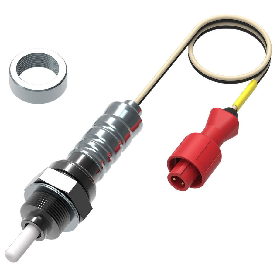 Sonda Lambda NGK Alfano A2501 con cavo da 30 cm, connettore rosso e boccola da saldare sullo scarico