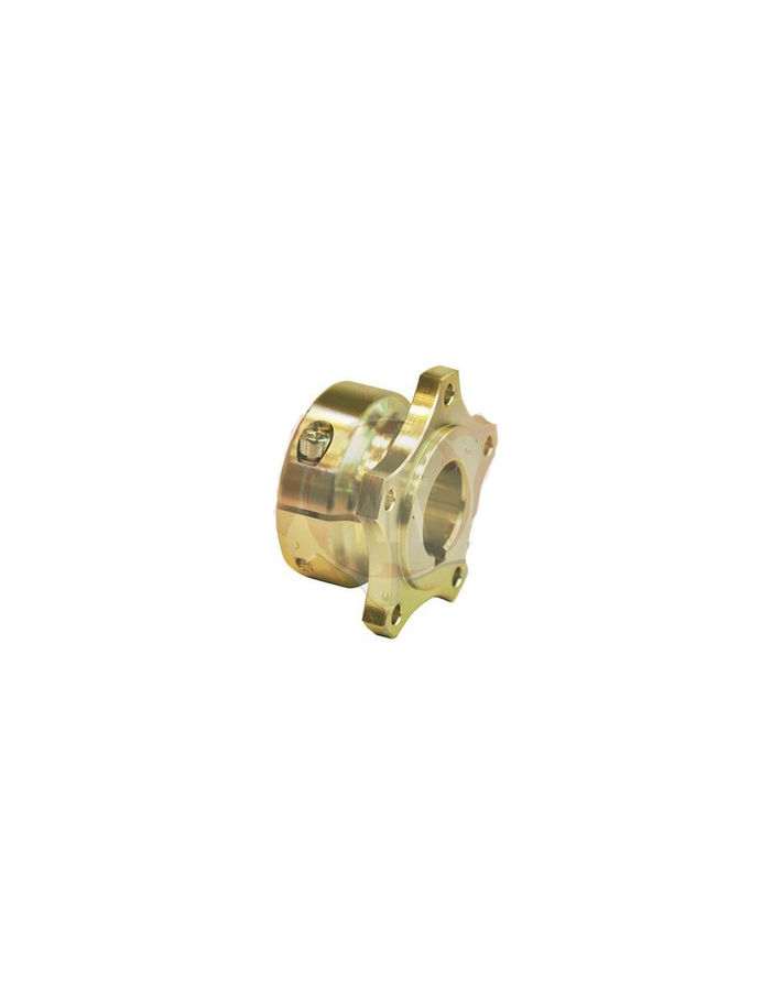 Mozzo disco posteriore 30 mini oro Maranello, corpo in alluminio anodizzato oro con flangia forata a 4 fori per disco freno