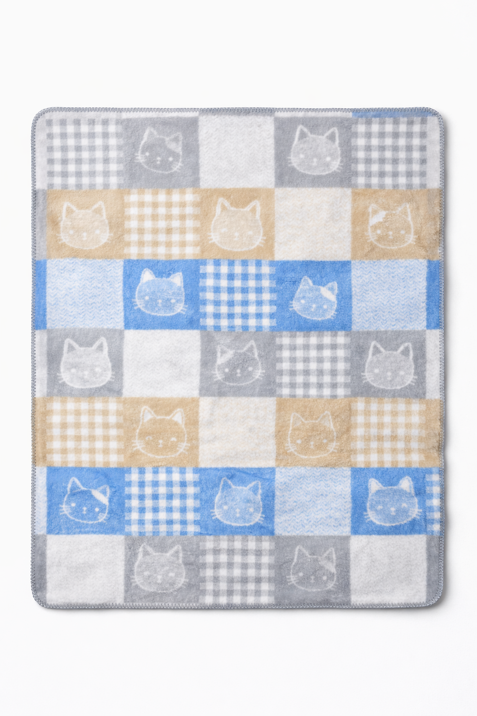 Küçük resim: Bebek Çocuk Battaniyesi – Özel Tasarım Çoban Dikişli 95x120 cm