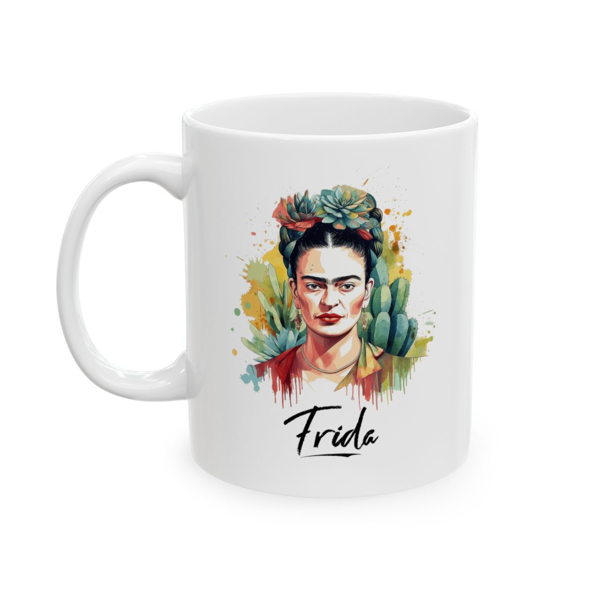 Taza de Arte Frida Verde