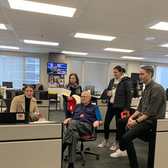 Christine Sinclair and Mike Edgell