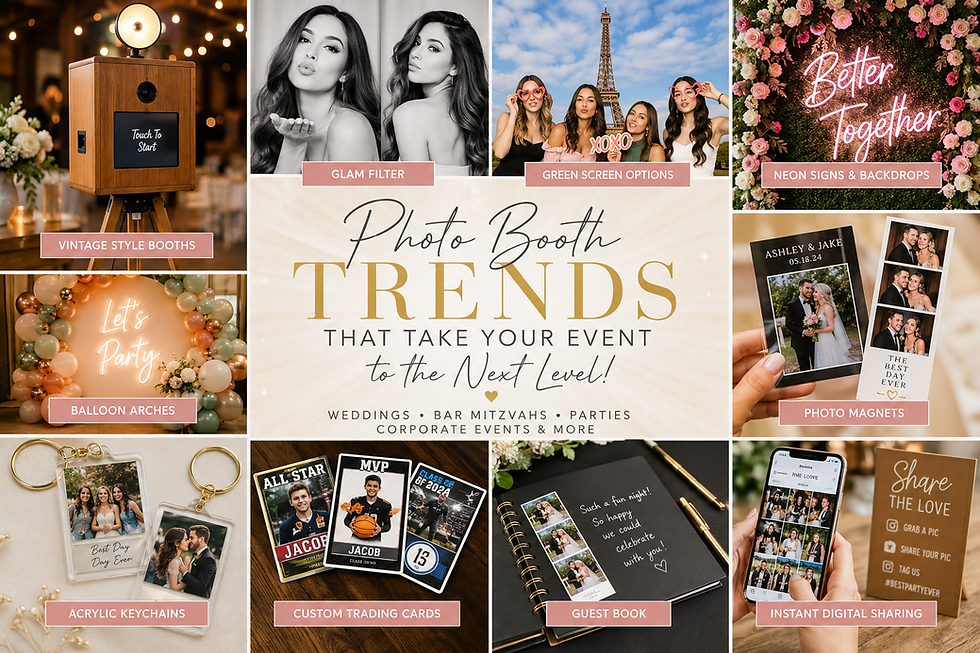 Current Trends for Weddings, Mitzvah's, and Corporate Events