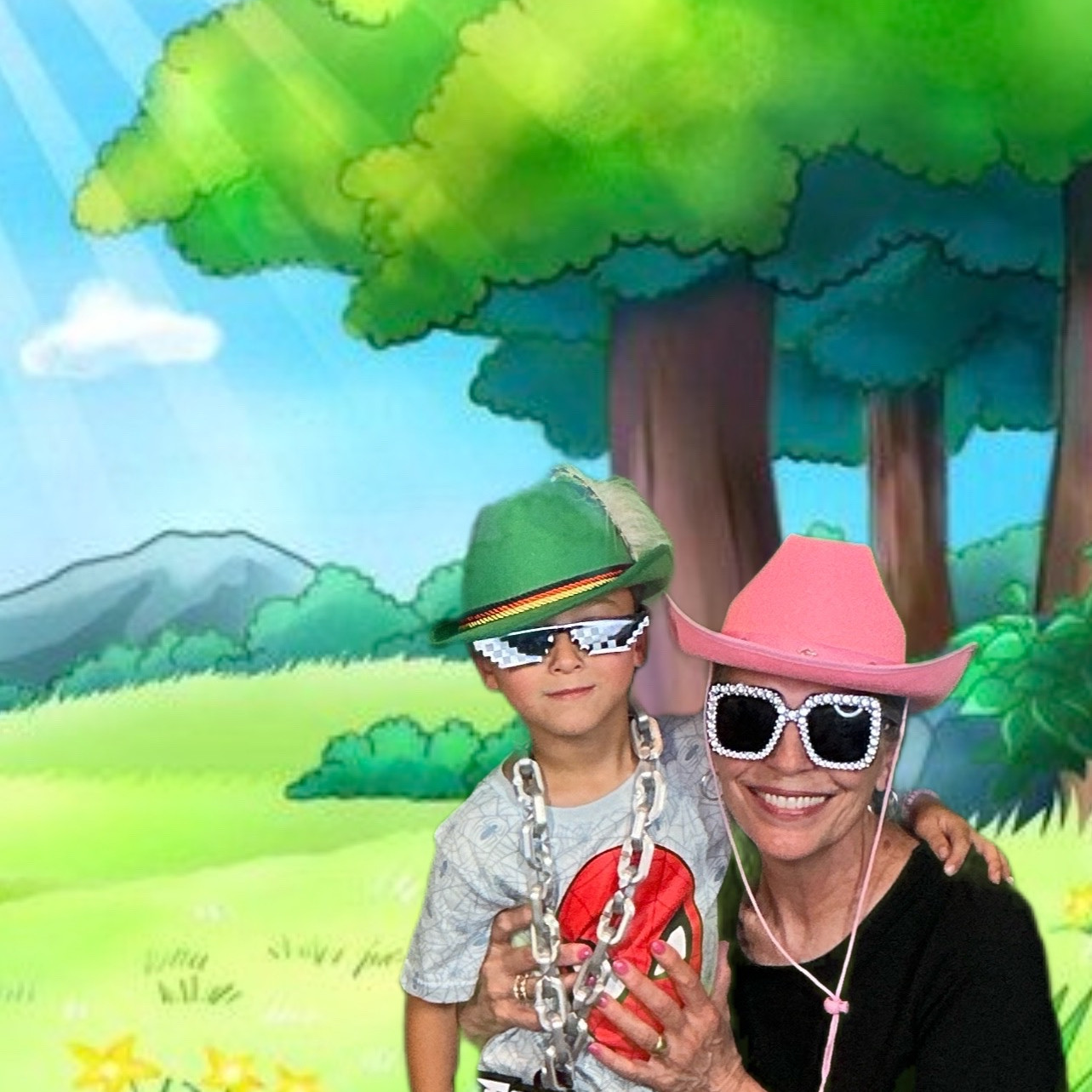 Green screen birthday party
