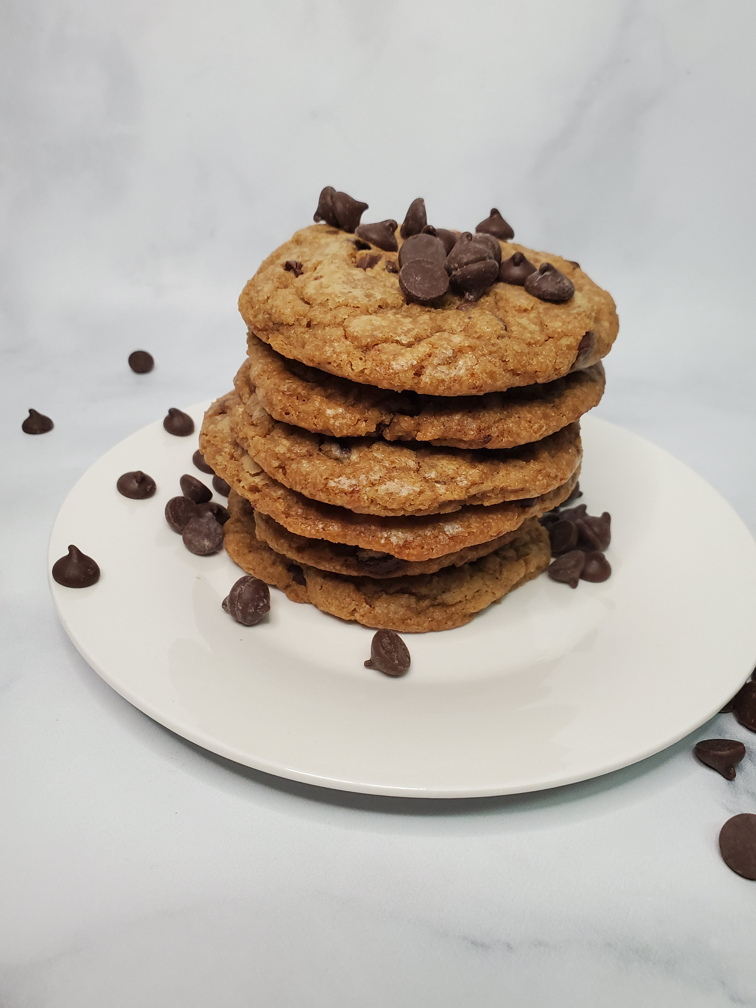 Vegan chocolate chip cookies (6 each)