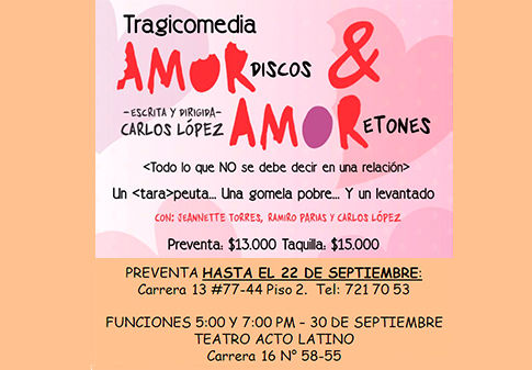 AMOR(discos) y Amor(etones) Escrita y dirigida por Carlos López