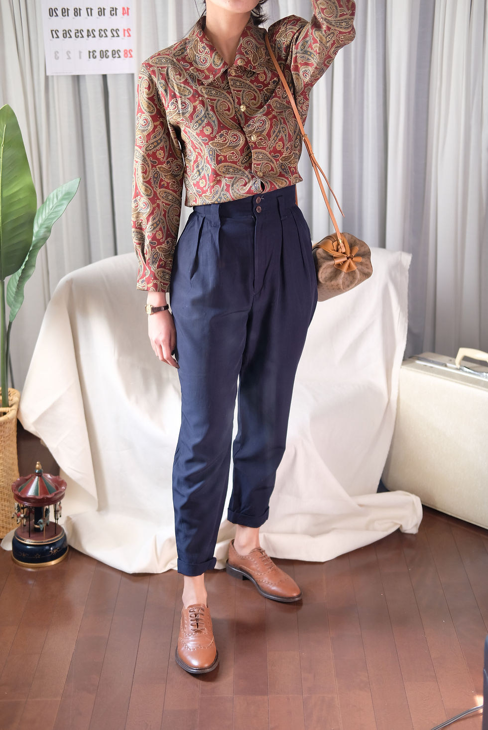 Thumbnail: Vintage Burberry Paisley Print Top