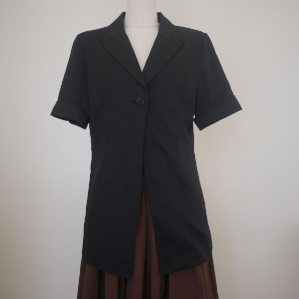 Thumbnail: single-button short sleeves blazer