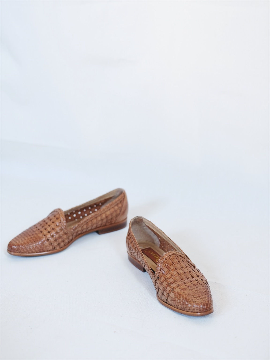 Leather Weaved Loafers