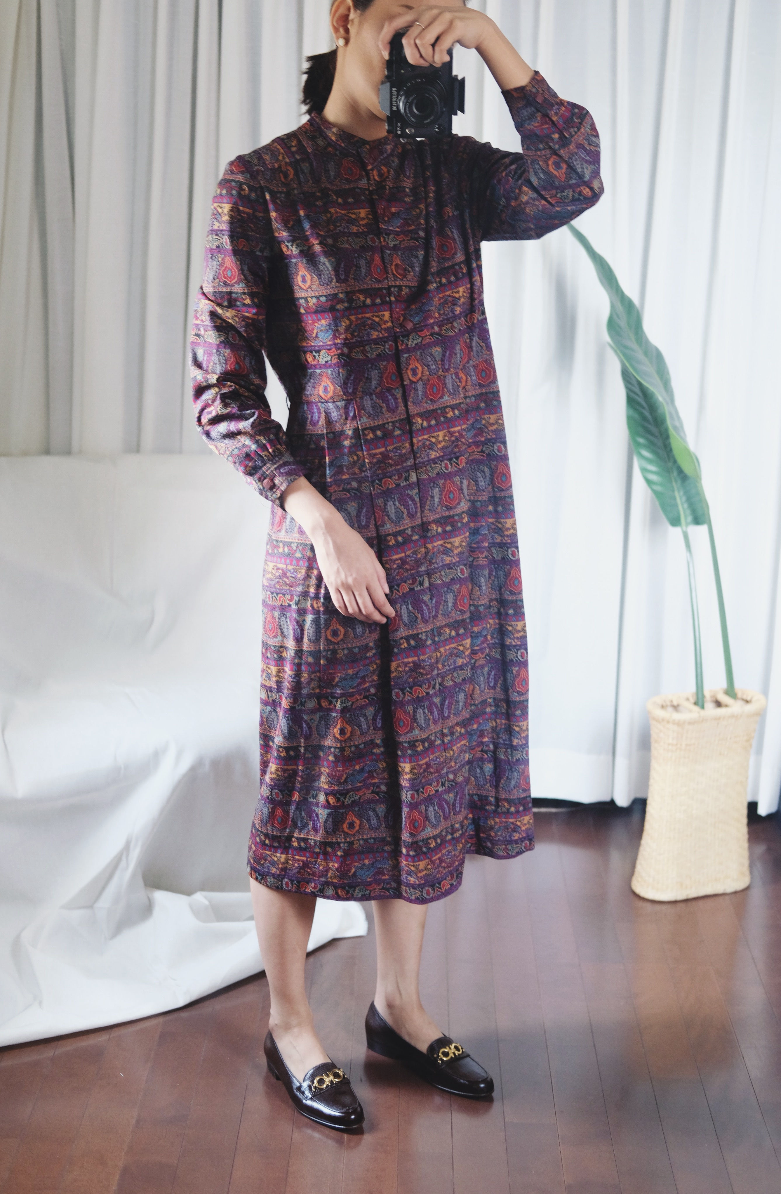 Vintage Paisley Dress