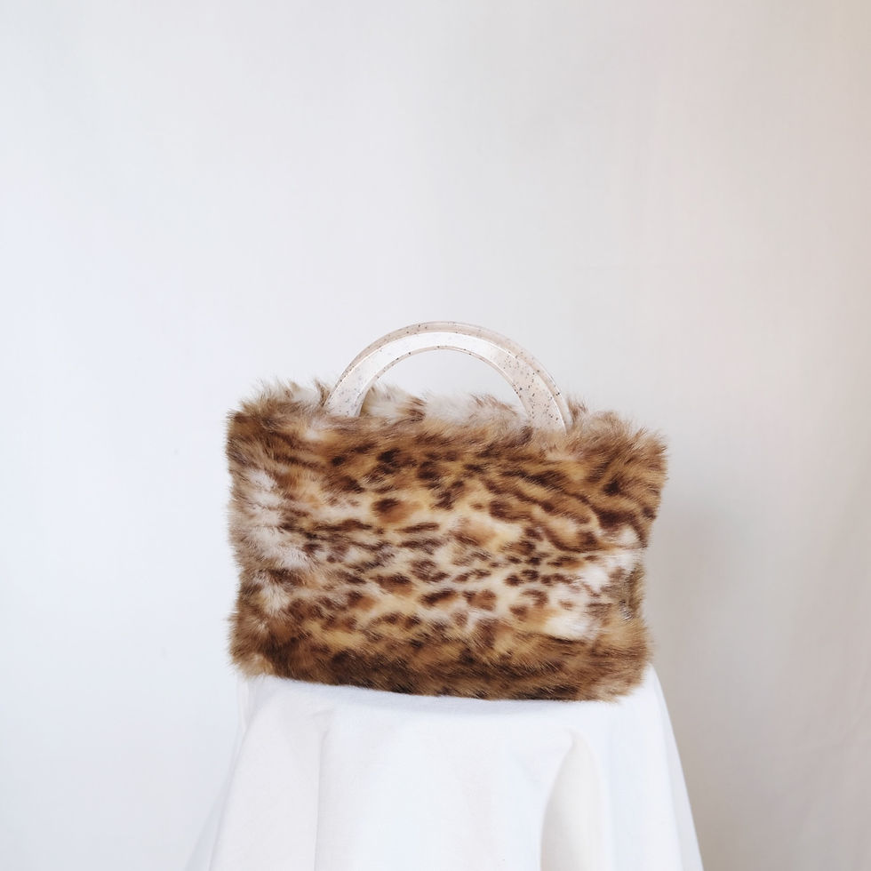 Thumbnail: Vintage Faux Fur Handbag