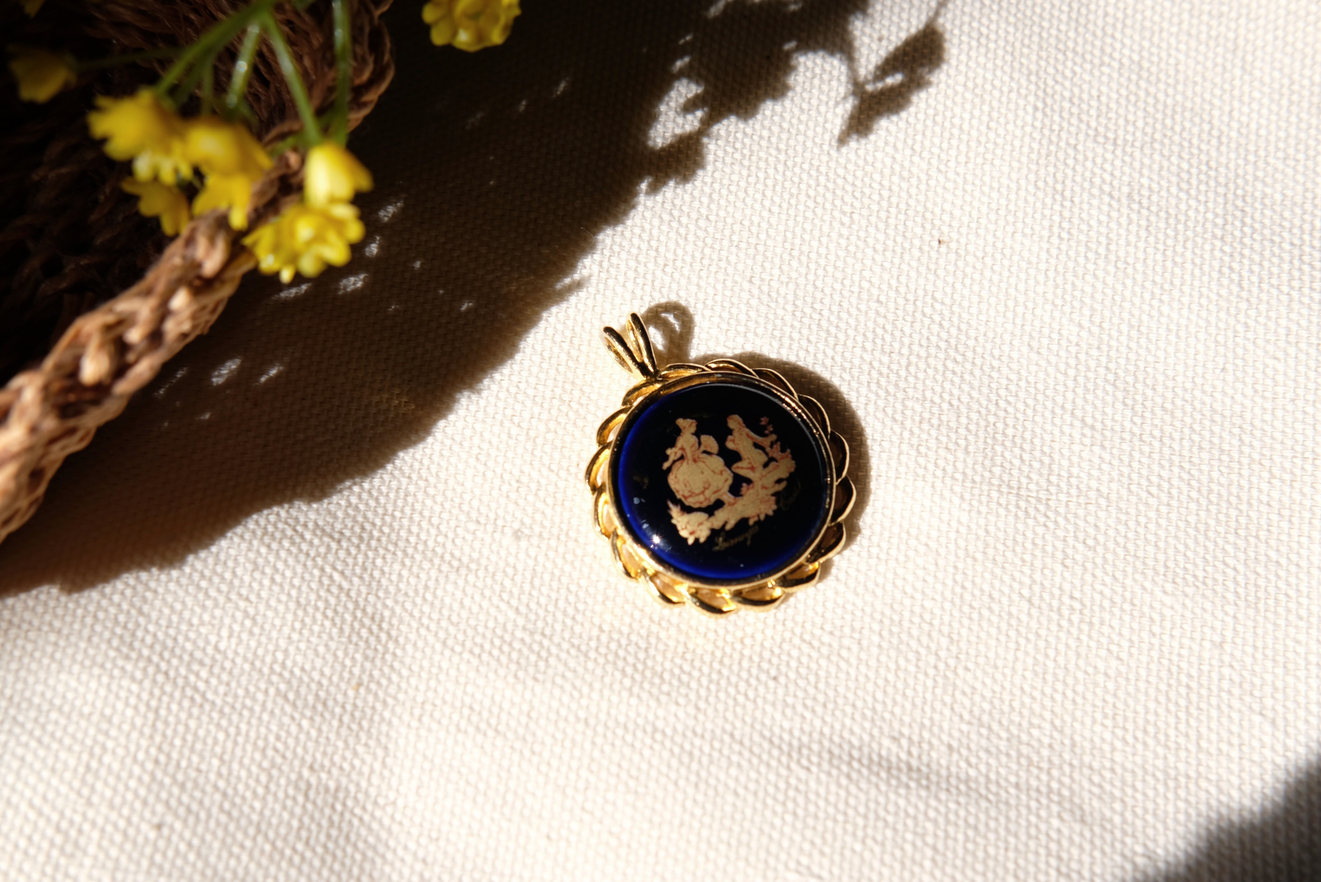 Vintage Limoges Castel France Pendant