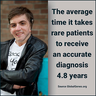 Rare Disease Fact and boy in leather jacket