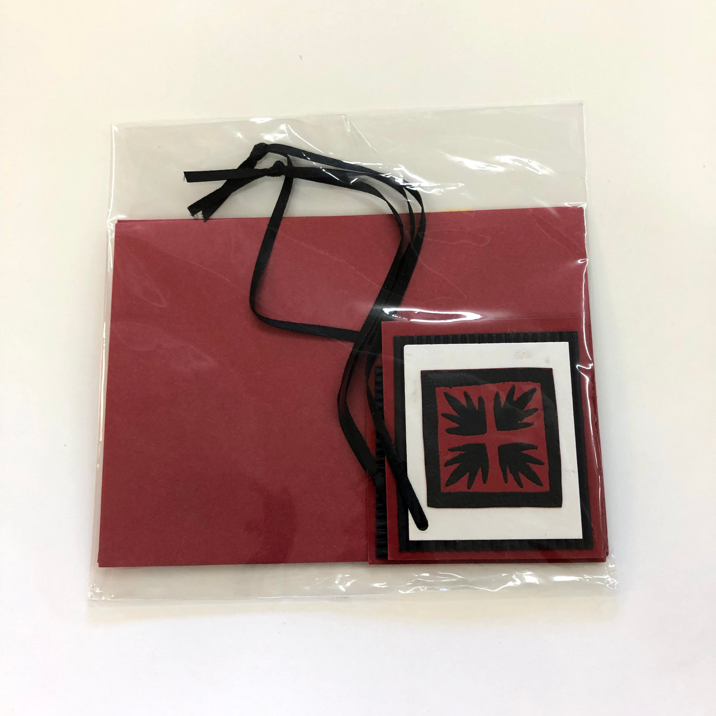 Red & Black Gift Tags Handmade 2 pack