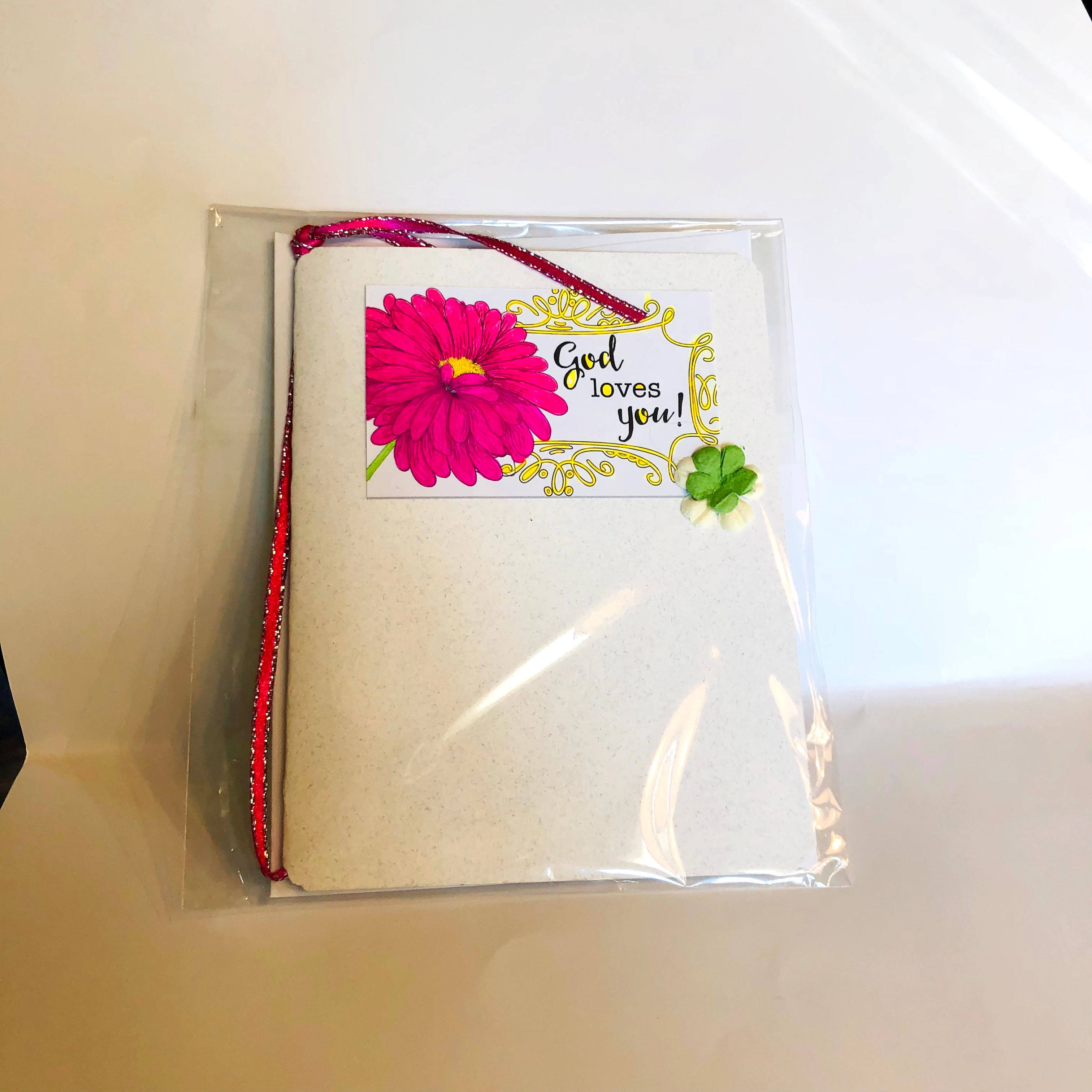 God Loves You #5 Hand-colored Card