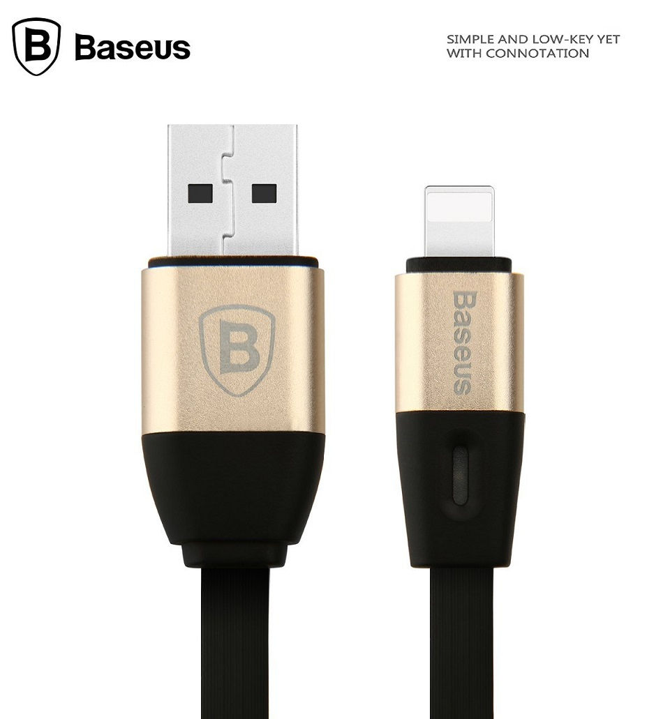 Thumbnail: [ Apple MFI Certified ] Baseus Auto Power-Off Lightning USB Data Cable (Black)