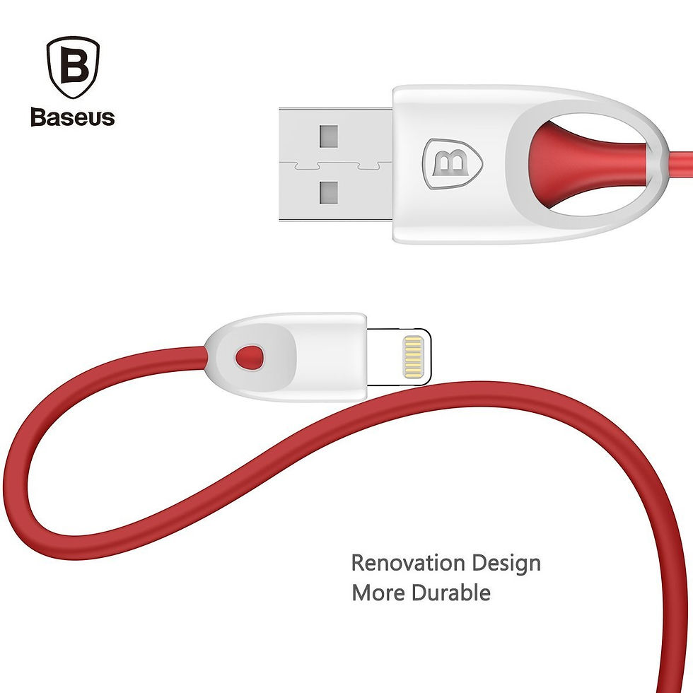Thumbnail: [ MFI Certified ] Baseus Lightning to USB Data Charging Cable Anti-knotted (Red)