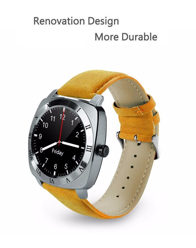 Thumbnail: Bluetooth Smart Watch X3 with SIM and TF Card Slot Camera Pedometer (Silver)