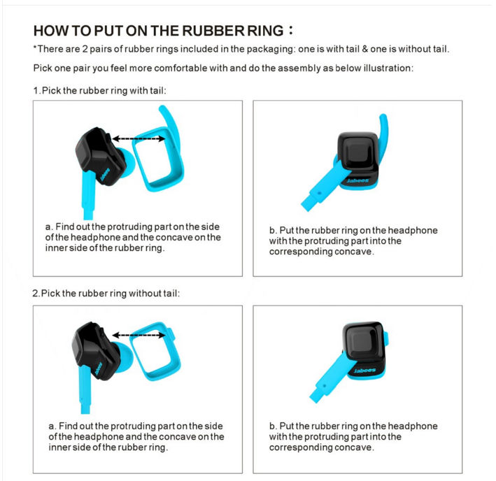 Thumbnail: Bluetooth V4.1 Earphones, Jabees Beating, Sweatproof In-Ear Noise Cancelling (b)