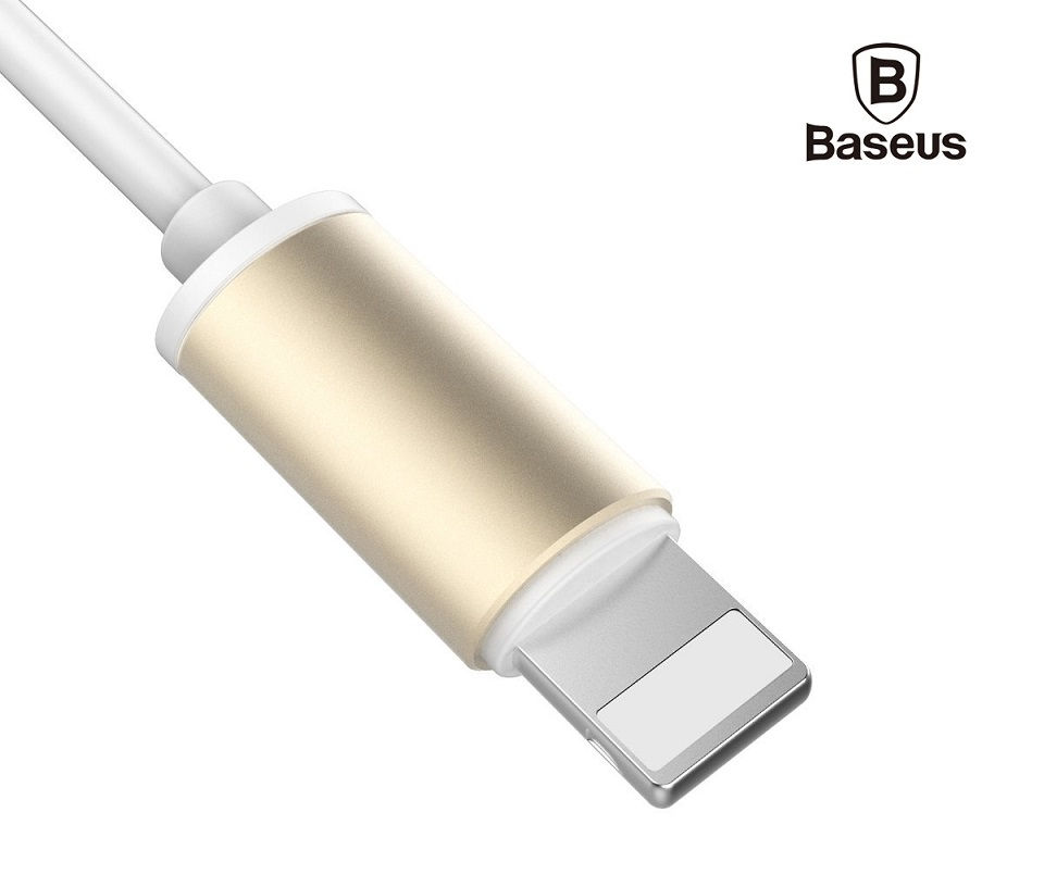 Thumbnail: Baseus Fluency lightning To 3.5mm Adapter Headphone Jack for iPhone 7 (Gold)