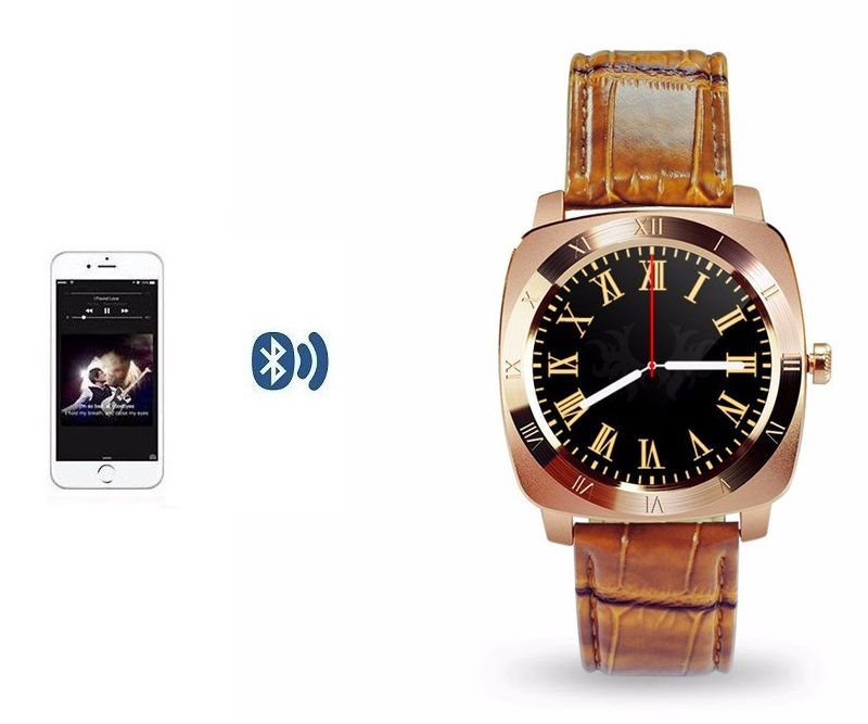 Thumbnail: Bluetooth Smart Watch X3 with SIM and TF Card Slot Camera Pedometer (Gold)