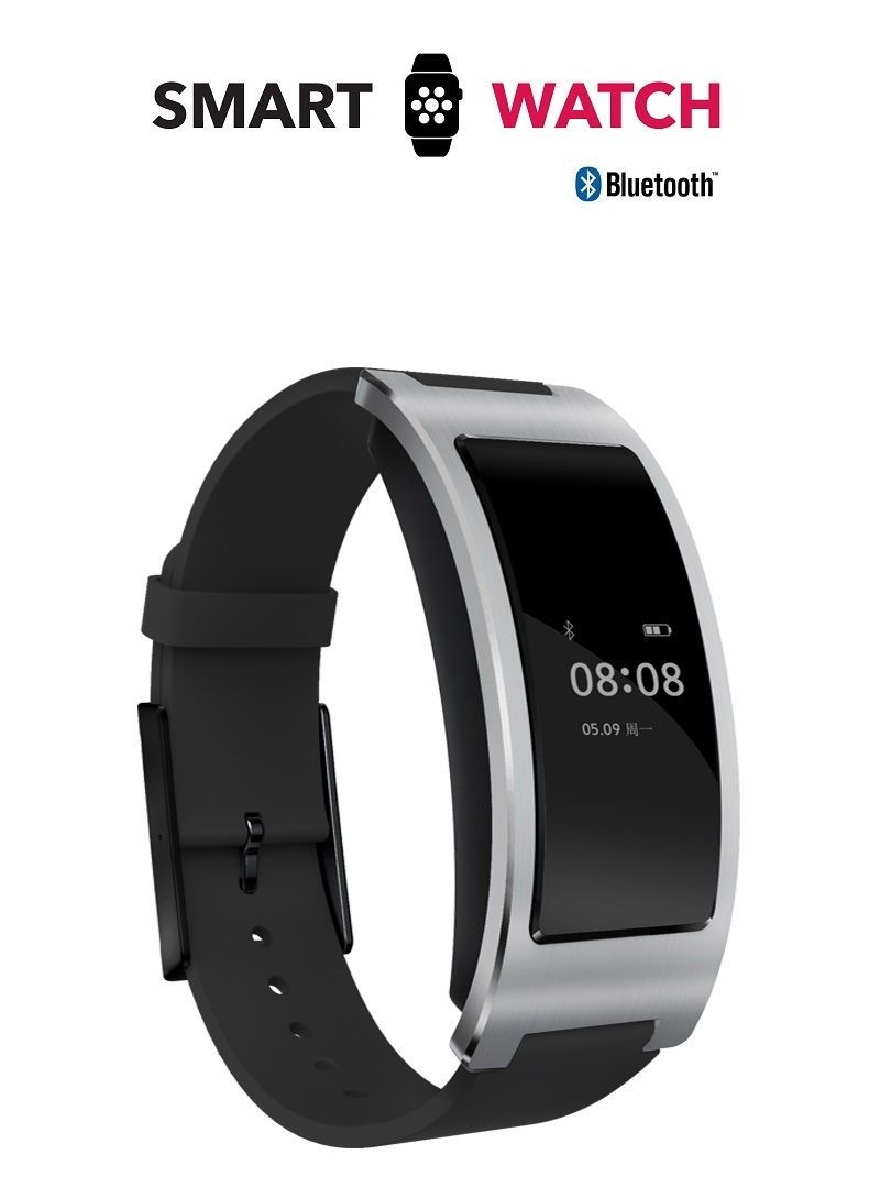Thumbnail: Bluetooth 4.0 Smart Watch CK11 Blood Pressure Heart Rate Monitor Waterproof (S)