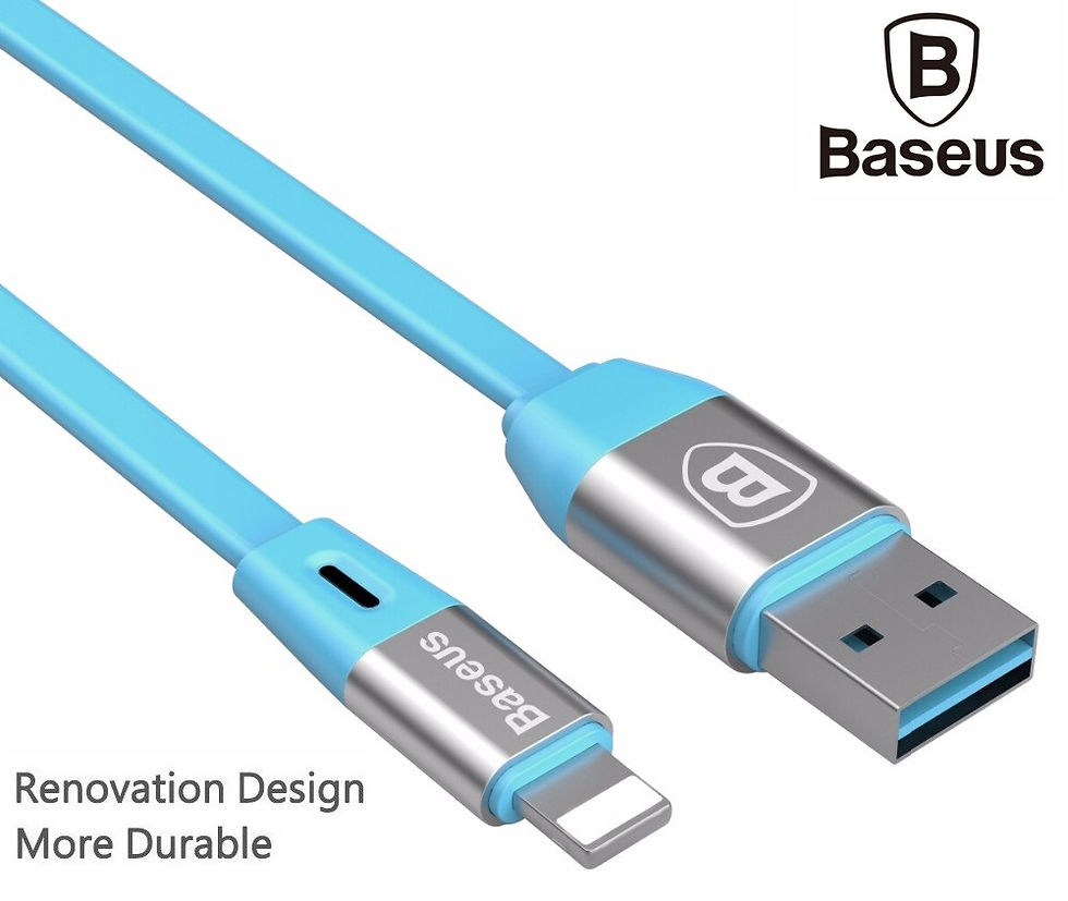 Thumbnail: [ Apple MFI Certified ] Baseus Auto Power-Off Lightning USB Data Cable (Blue)
