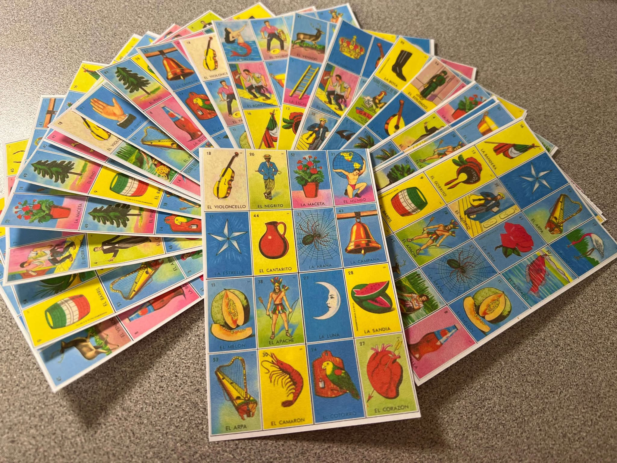 Mini Loteria (20 Cards) No Repeats!