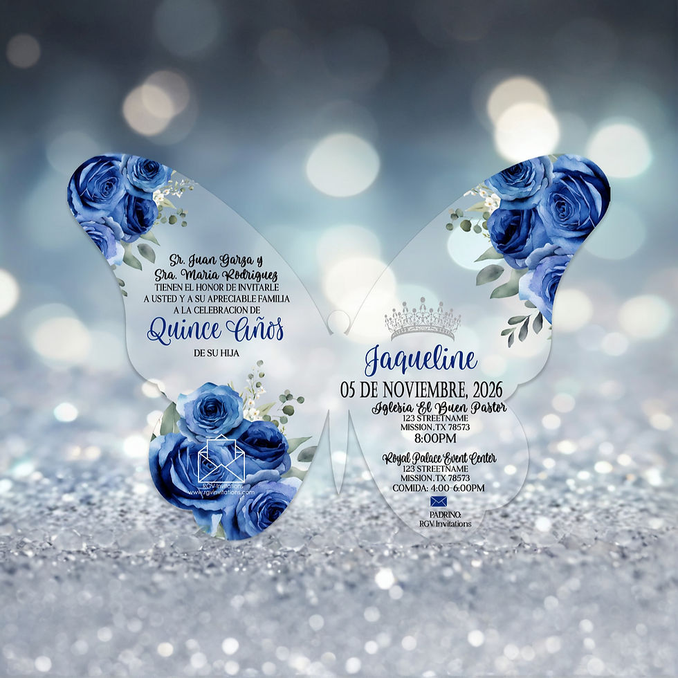 Thumbnail: Custom 1mm Acrylic Invitations