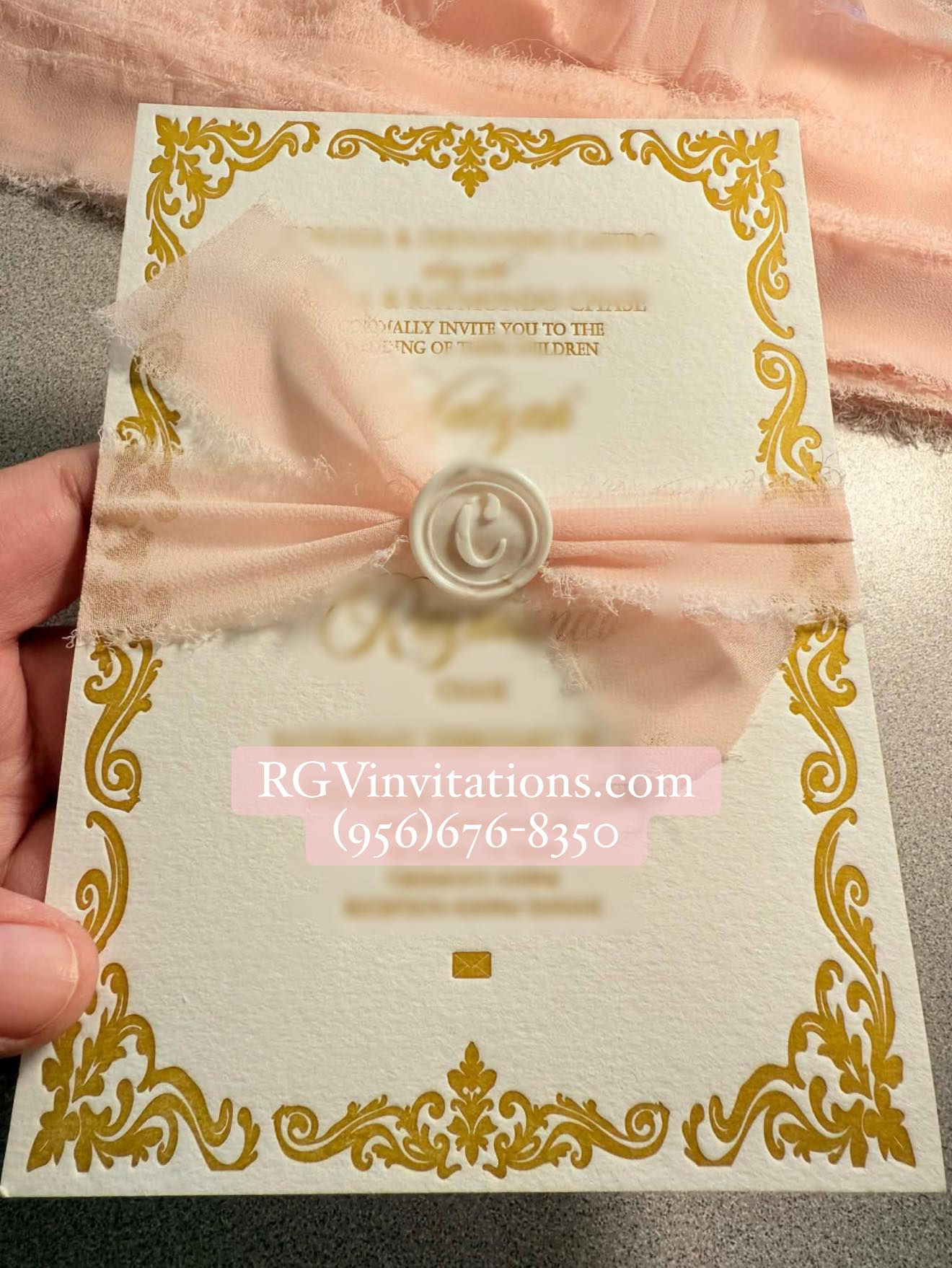 Luxury Letterpress Invitations