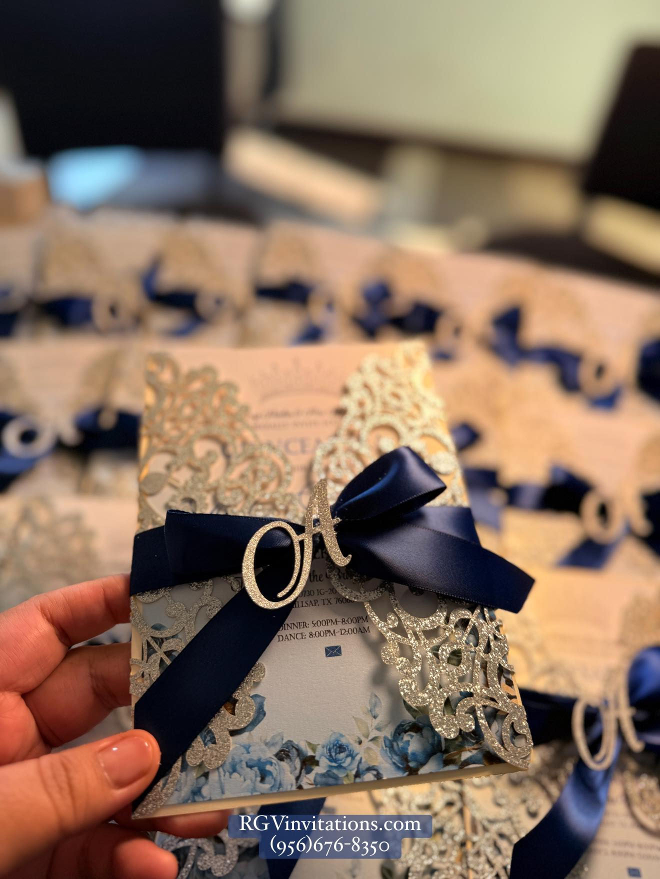 Printed with Glitter Cover and Letter