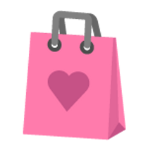 Pink Heart Gift Bag