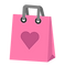 Pink Heart Gift Bag