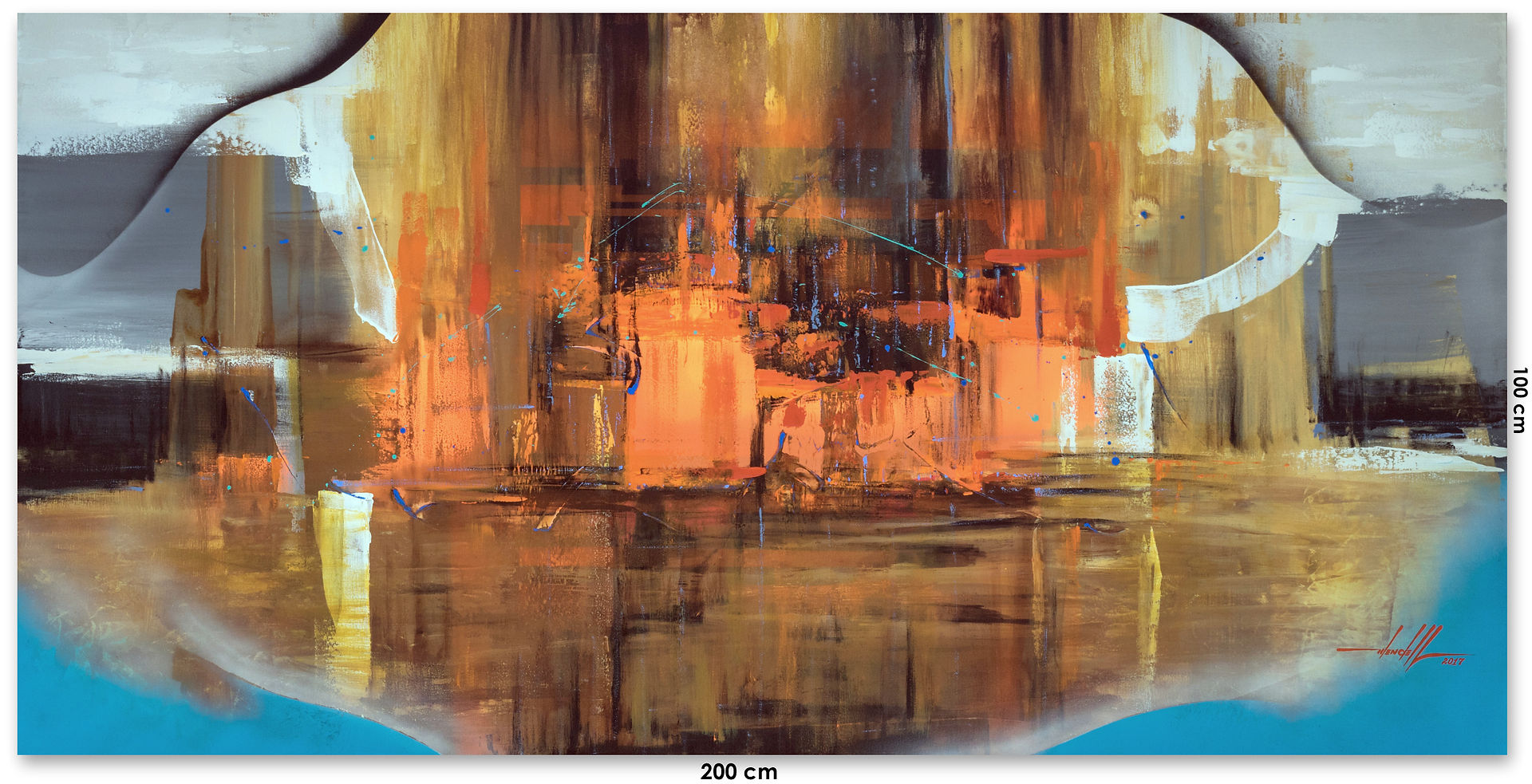 Pintura Abstrata Para Quadro Grande