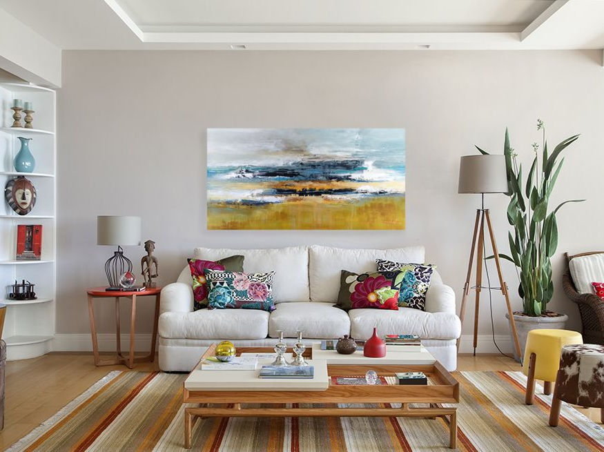 Tela Abstrata Para Quadro Grande 1,80 m X 0,95 CM - Quadro 19