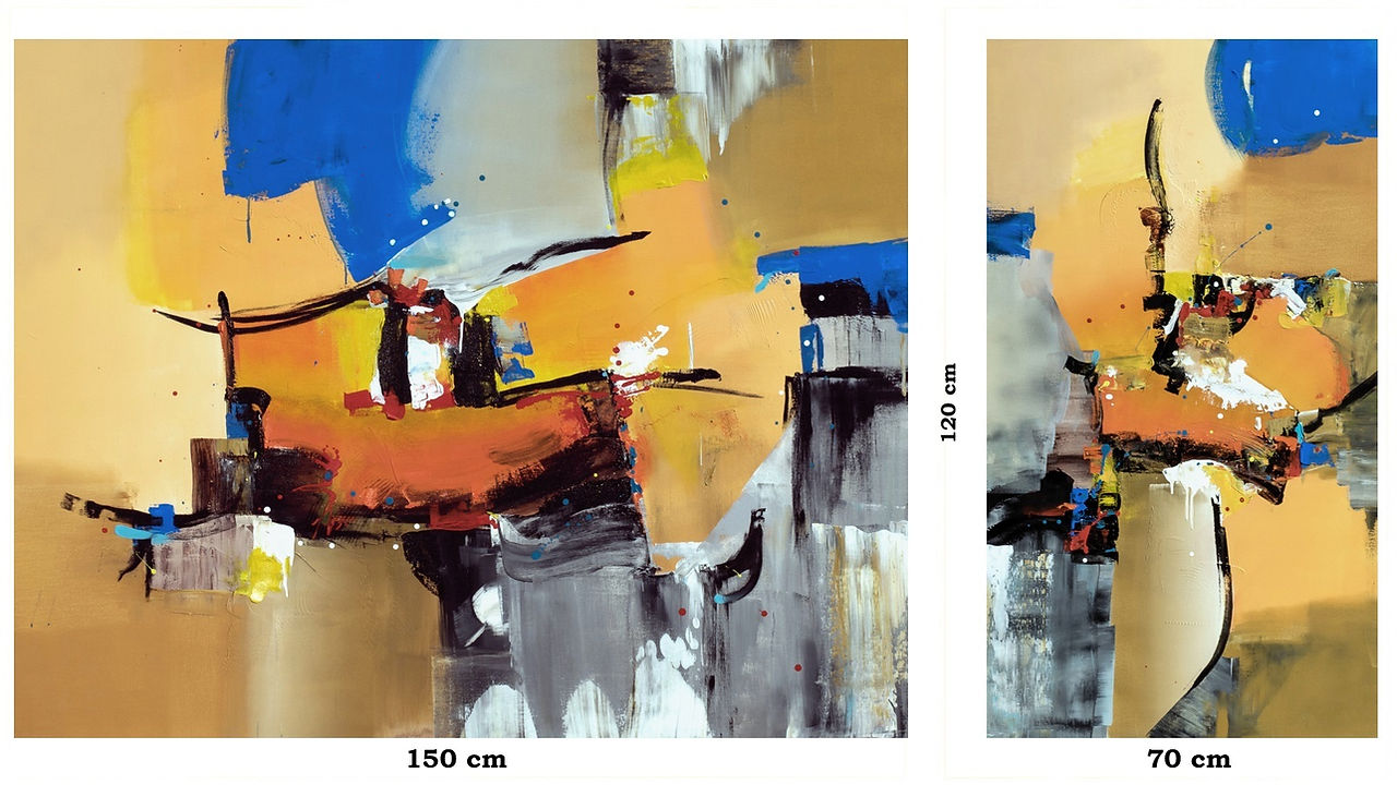 Pintura Abstrata Para Quadro Grande